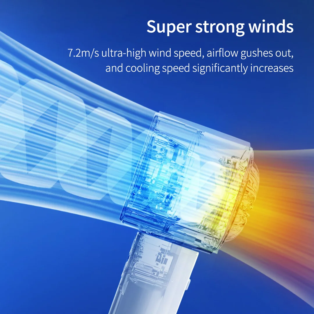 مروحة تبريد هواء محمولة باليد ، شاشة رقمية ، 3 سرعات عالية للحياة ، شغال ، سرعة ، مناسبة للمكتب ، للسفر في الهواء الطلق