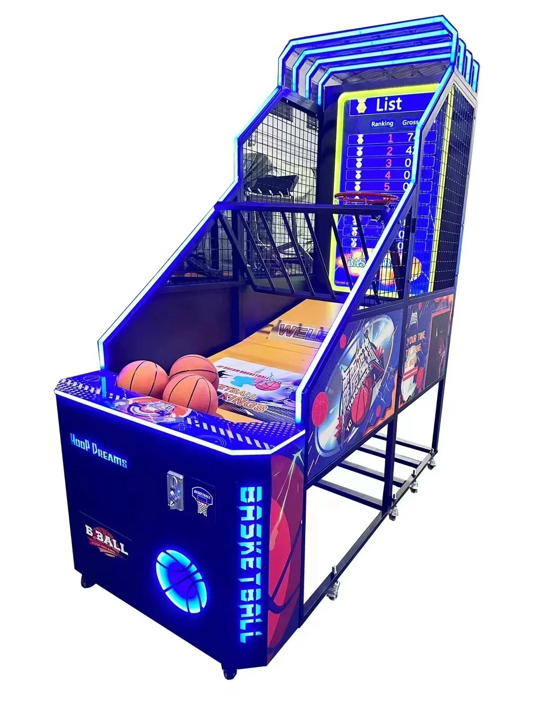 Coin-Operated Electronic Street Basketball Shooting Machine 220V Arcade Game Amusement Function Similar to Boxing