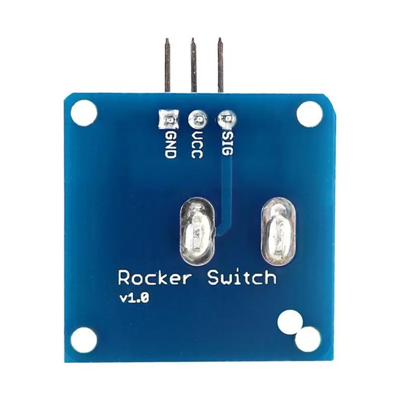 DT17 Rocker Switch Module 2 Files Button Board, DC 3-5V for Arduino DIY Project, Electronic Building Blocks