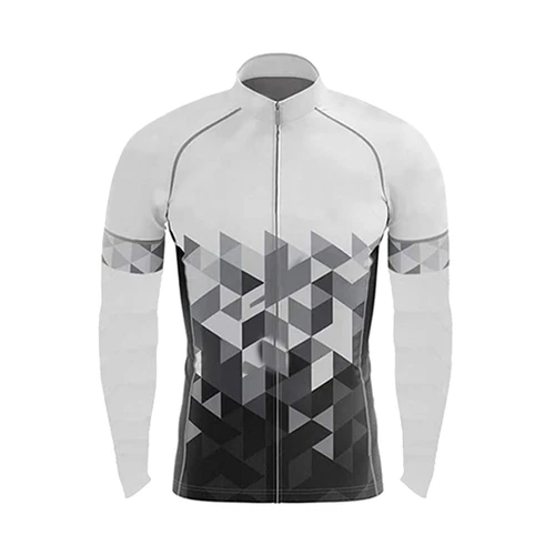 Imagen 2 del producto Nuevo Conjunto de Jersey de ciclismo para hombre, traje de Jersey de manga larga para bicicleta, pantalones con almohadilla de Gel 19D, ropa de ciclismo MTB de otoño