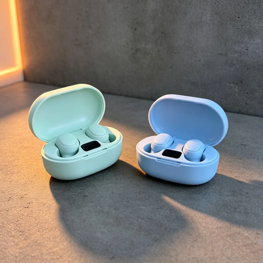 TWS Wireless Earbuds Wireless Headphones Studio-monitor Bluetooth Headsets Provide Flat Frequency Response for Audio Editing