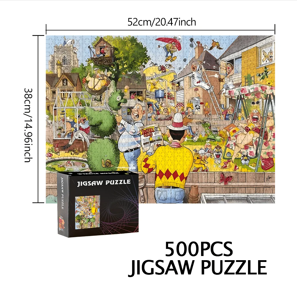 500/1000 elementów Puzzle - Gra na prezent dla rodziny, dekoracja domu, wyzwanie dla mózgu - Wysokiej jakości puzzle zaprojektowane dla...