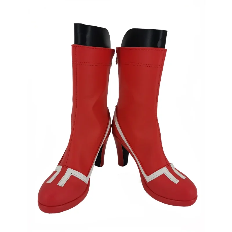 Darling In The Franxx Zero Two Code 002 scarpe Cosplay con tacco alto rosso stivali accessori per costumi Cosplay per feste di Halloween per adulti