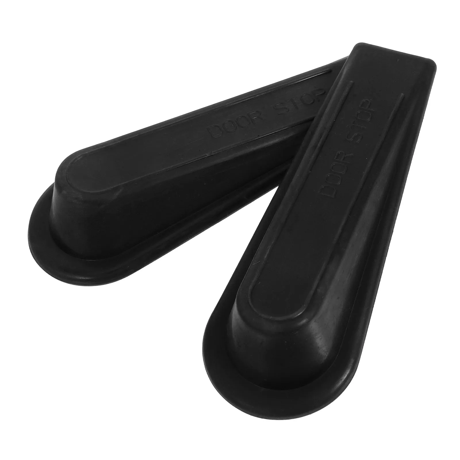 2Pcs Rubber Door Stopper Wedge Floor Door Stopper Windproof Antislip Stable Reliable for Bedroom Kitchen Living Room Home Use