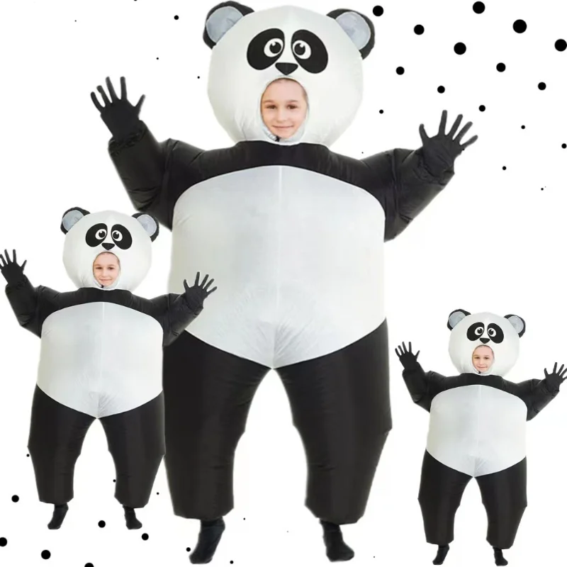 Simbok Giant Panda Inflatable Costume Parent-child Role-play Full-body Funny Cartoon Doll Cosplay Clothing