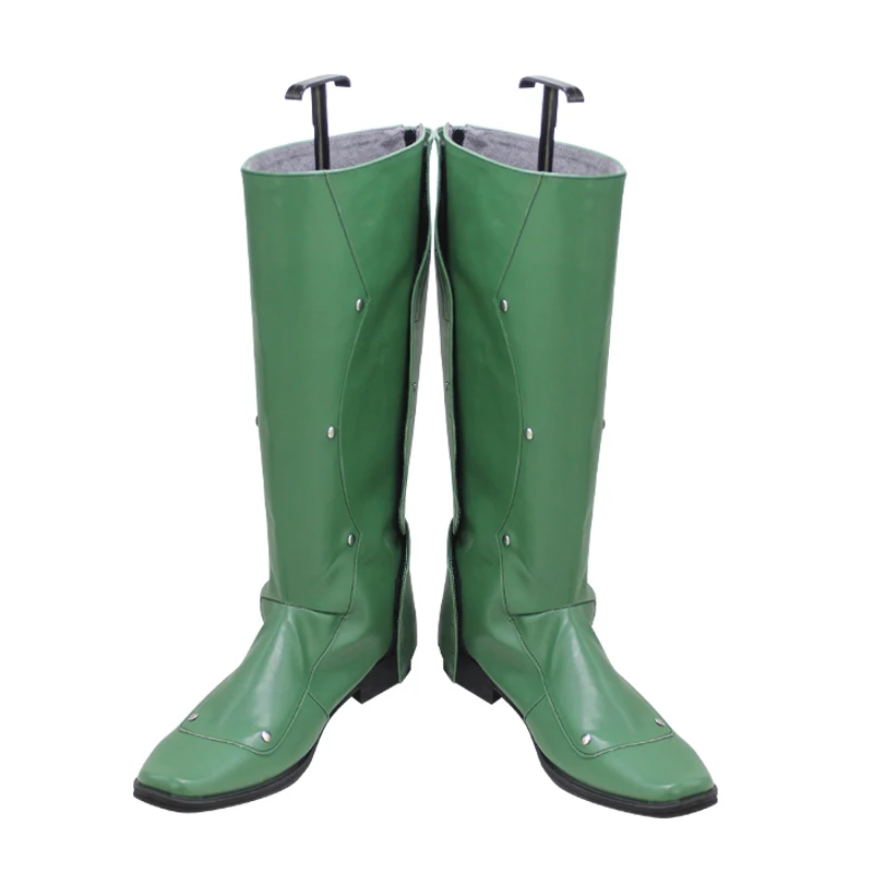 Kamen Rider 1 go Cosplay Sapatos Botas verdes