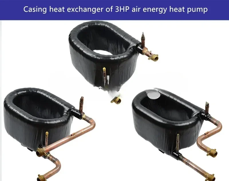 For 3HP Tube Heat Exchanger, Air Energy Heat Pump Coaxial Air Conditioning Accessories, Evaporator Condenser Heat Exchanger