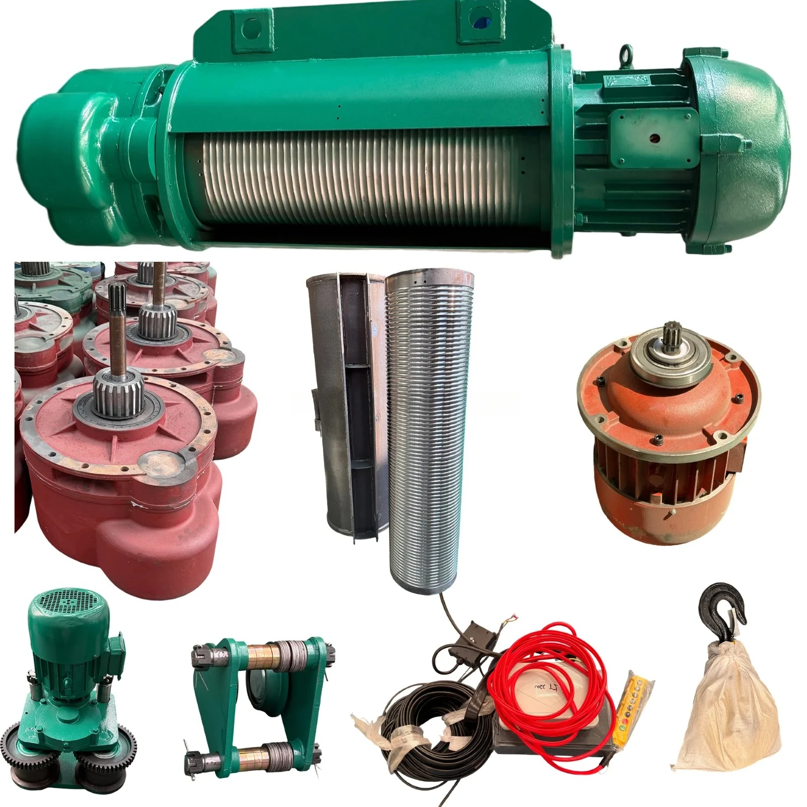 Electric Hoists with Remote Control Steel Construction Heavy-Duty Small Footprint