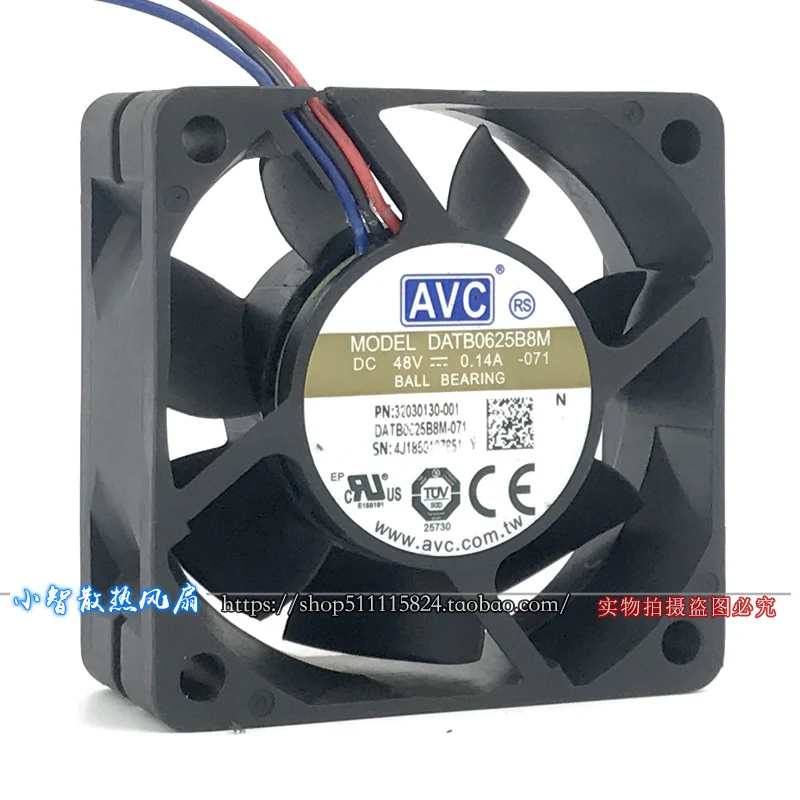 

ОРИГИНАЛЬНЫЙ DATB0625B8M 48 В 0,14 А 6025 60*60*25 мм НОВЫЙ охлаждающий вентилятор-радиатор