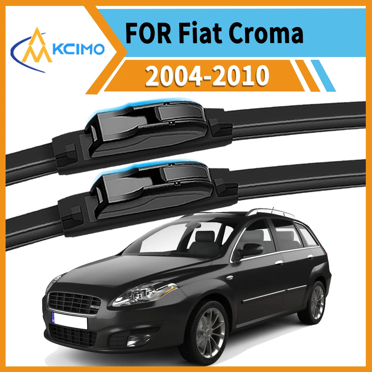 

Crystal Clear Every Drive 2-Pack Wiper Blades For Fiat Croma 194 2004-2010 All-Weather Reliability Reduced Noise Enhanced Safety