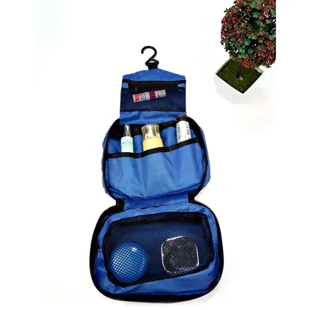 Unisex camping trip  hang washing bags cosmetic bags toiletry bags Travel Cosmetic Make Up Toiletry Purse Holder Organizer