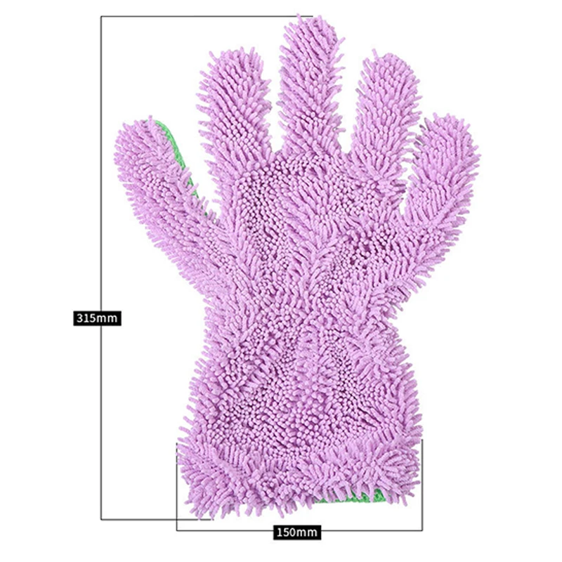 Car Washing Glove Efficient Cleaning Glove Coral Fleece Maintenance Useful Lint-free Chenille Auto Cleaning Wash Accessories