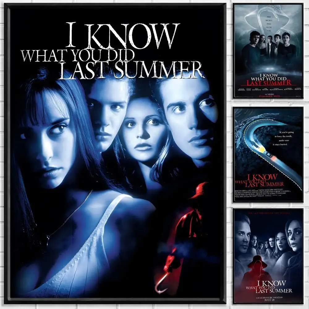 Movie I Know What You Did Last Summer Poster Self-adhesive Art Waterproof Paper Sticker Coffee House Bar Room Wall Decor