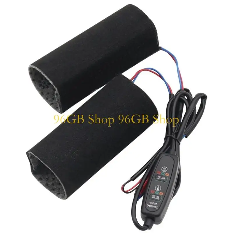 

96GB Cold Weather Motorcycle Grips 3 Temperature Option 9 15V Timer Feature Easy Inst