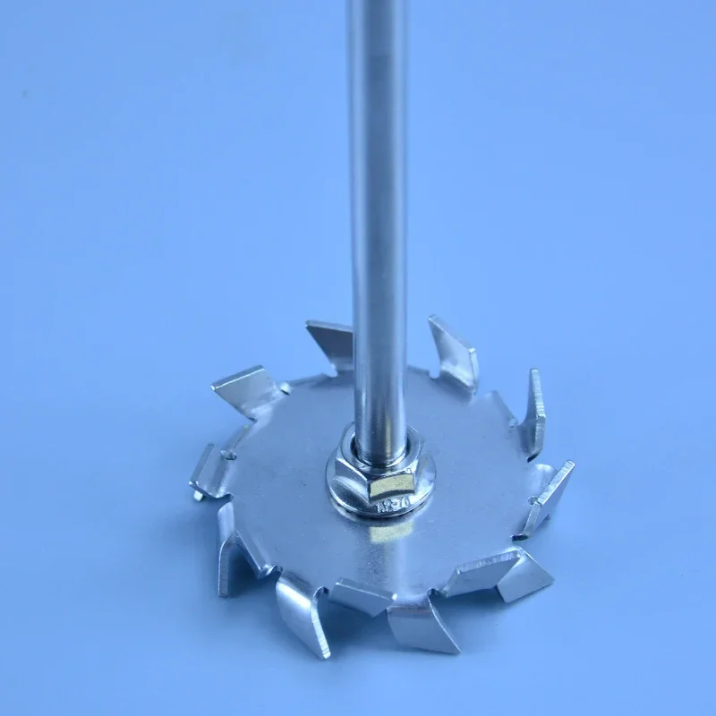 

1set lab stainless steel dispersion plate paddle dispersion disk dispersing machine blade with agitating stirring rod e