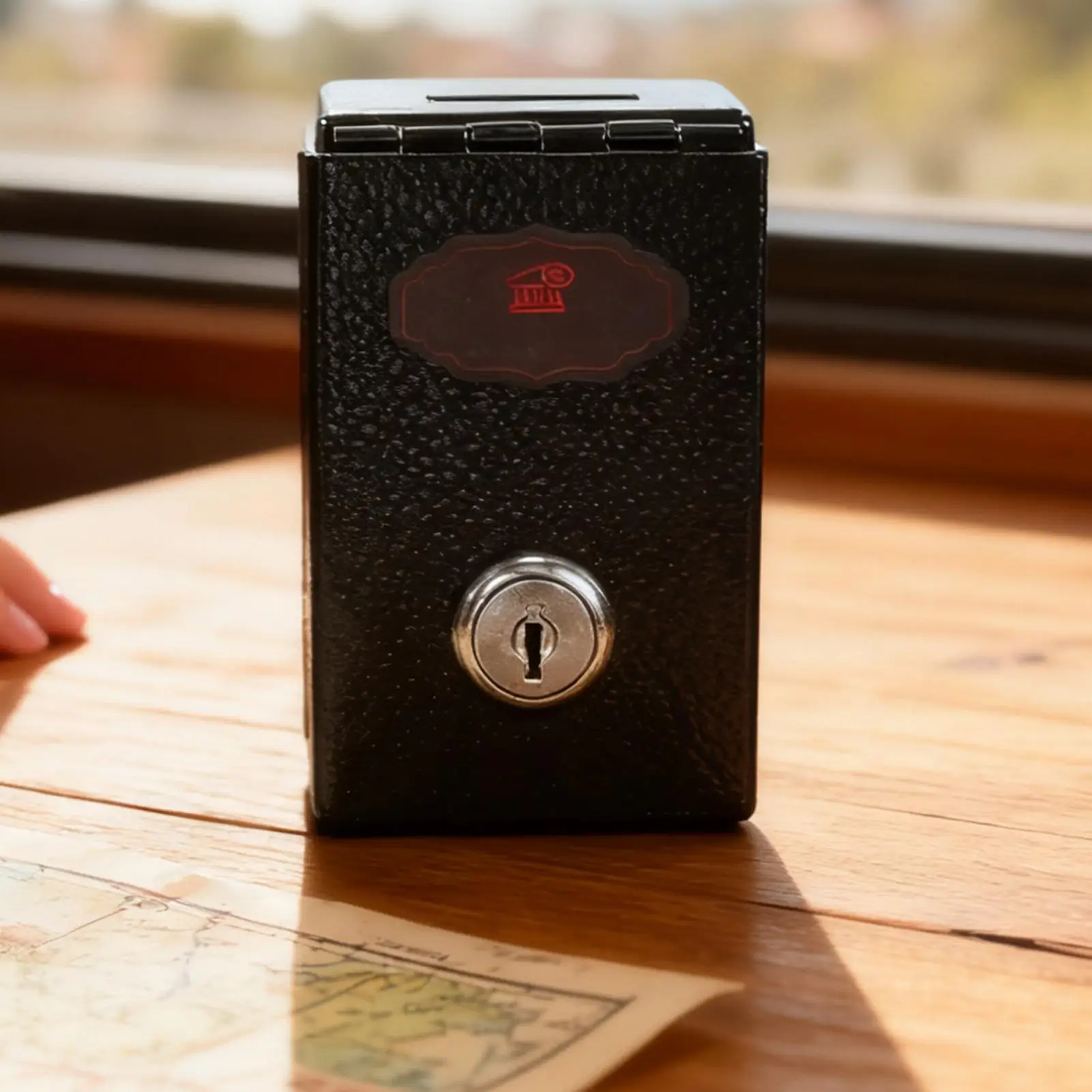 صندوق المال المحمول لعبة التحكم في الميزانية الأمنية صندوق المال الصغير للأطفال بنين بنات سفر المنزل داخلي عيد الميلاد مكتب عيد ميلاد #3