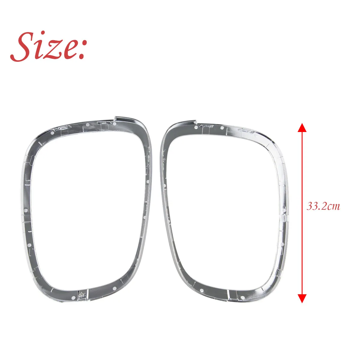 1 Pair Chrome Tail light Trim Ring Cover Decor Lamp Frame Styling For BMW Mini Cooper F55 F56 F57 2014-2021 Car Accessories