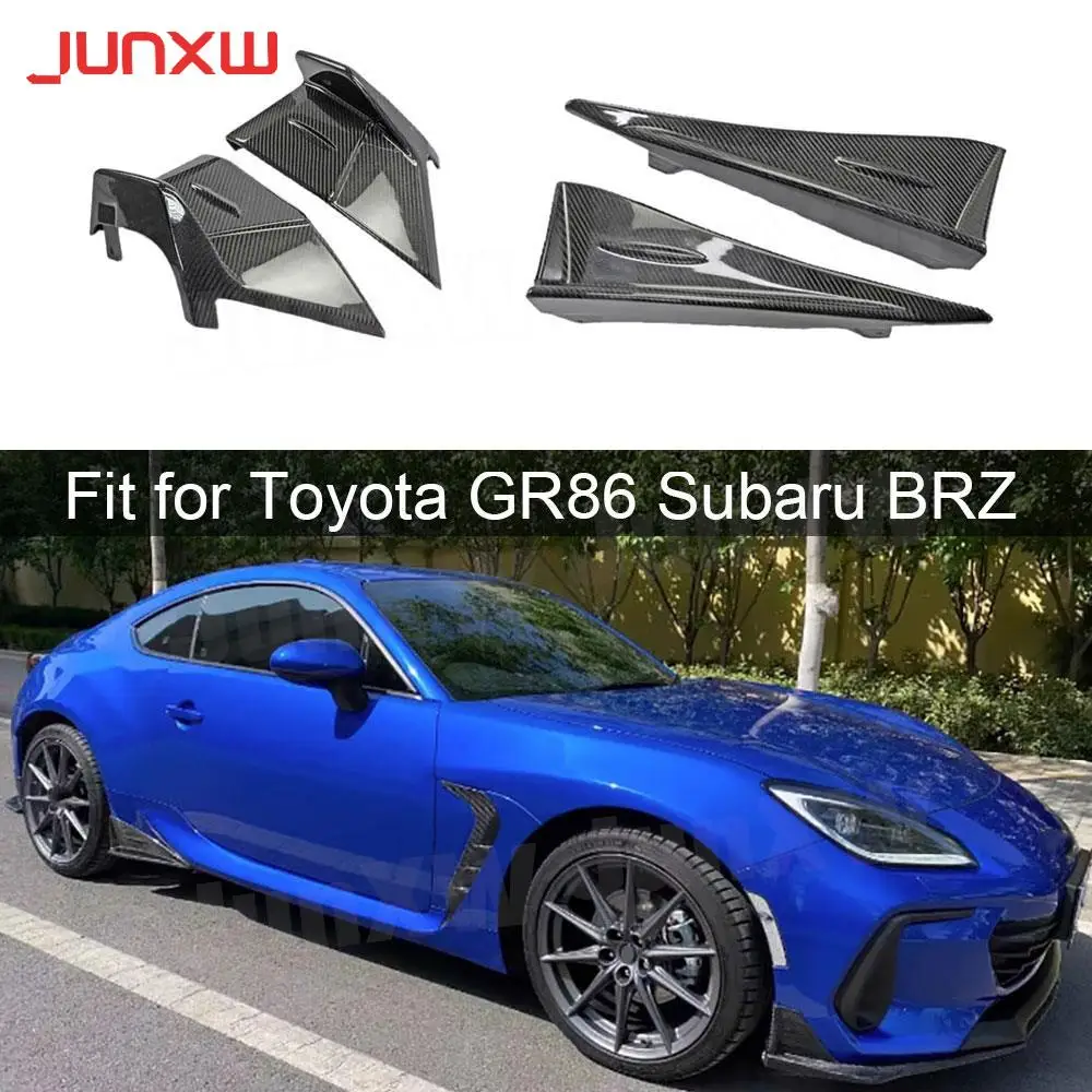 

Carbon Fiber Rear Splitters Flaps Spoiler Side Skirts Cupwings Winglets For Toyota GR86 Subaru BRZ 2021+ FRP Fender Skid Plate