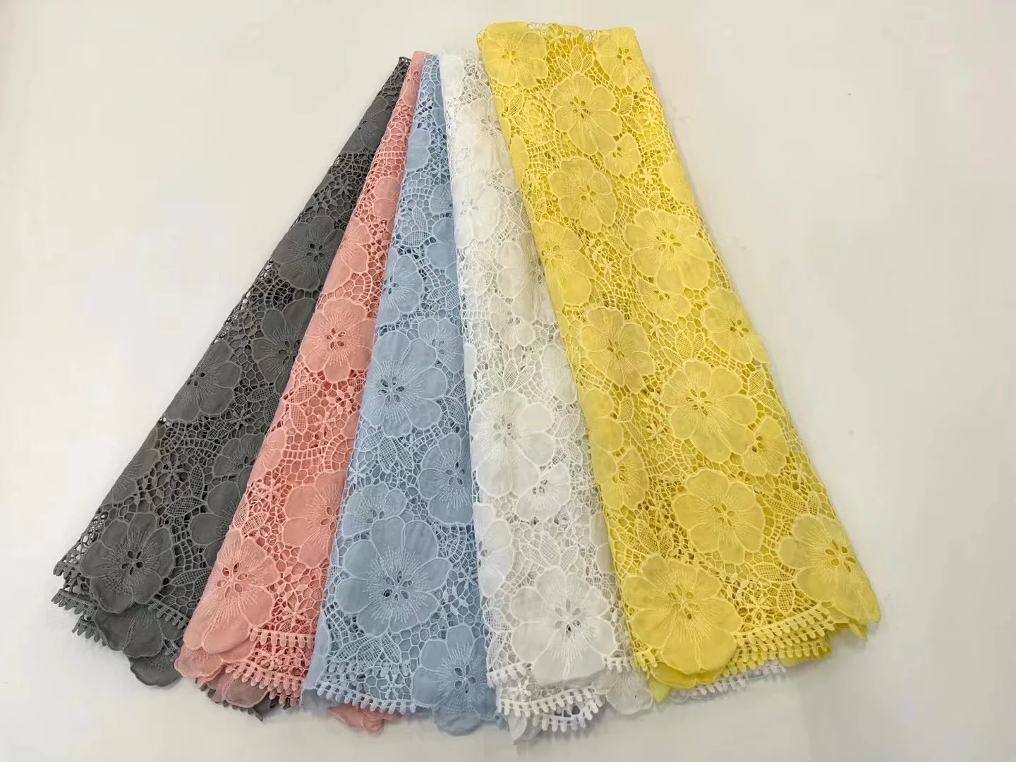 

French Hot Sale Baby Pink Sequins Lace Fabric 2022 High Quality African Guipure Cord Fabric Nigeria For Woman Party Dress Sew