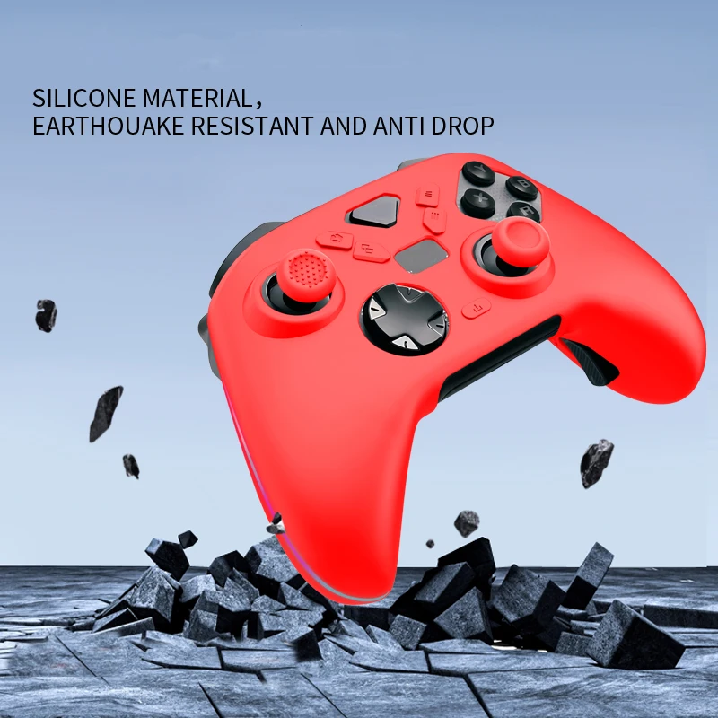 

For ROG Raikiri II Xbox Controller Case 1.3mm Shockproof Charge Without Removal Dustproof Antifingerprint + 4 Joystick cap