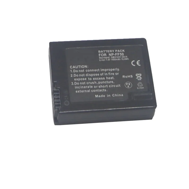 2pcs NP-FF50 camera battery for sony NP-FF51 NP-FF51S NP-FF50 BPF-500 Battery for Sony DCR-IP220E DCR-IP200K DCR-PC107 DCR-PC350