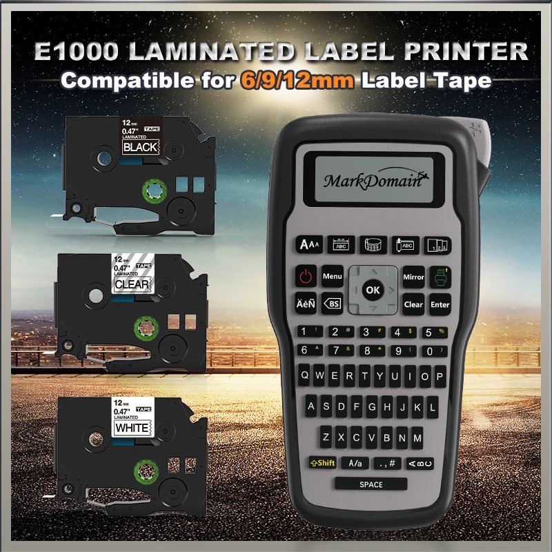 E1000Pro Label Maker Portable Label Printer Printing Machine Wireless Label Maker Industrial Thermal Transfer Labeler Widely Use