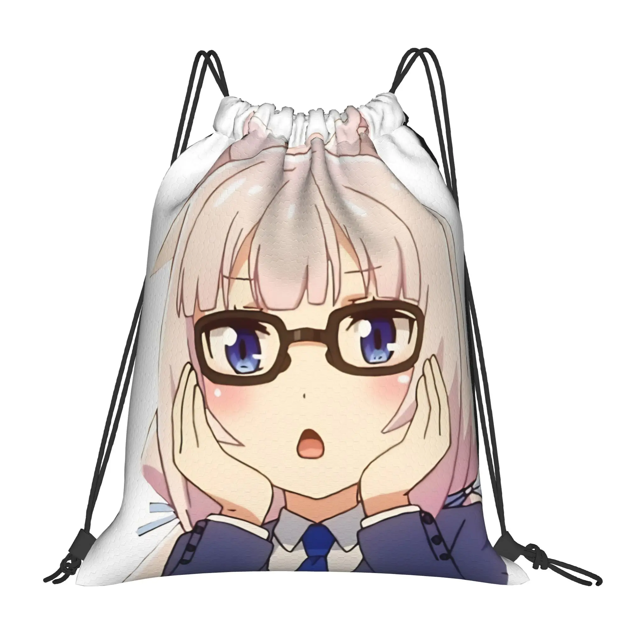 Nekopara sweet maid character Portable Travel Riding Gym Drawstring Storage Sporty Backpacks