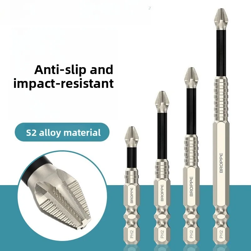 

Anti-slip PH2 Impact Resistance screwdriver Bit Set Magnetic Phillips electric Screwdriver Bit s2 alloy steel woodworking tools
