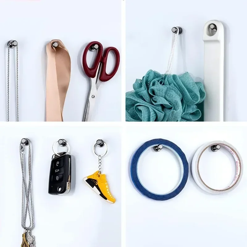 Small Metal Strong Magnetic Pushpins Whiteboard Fridge Magnet Sucker Thumbtack Power Neodymium Push Pins Office School Wholesale