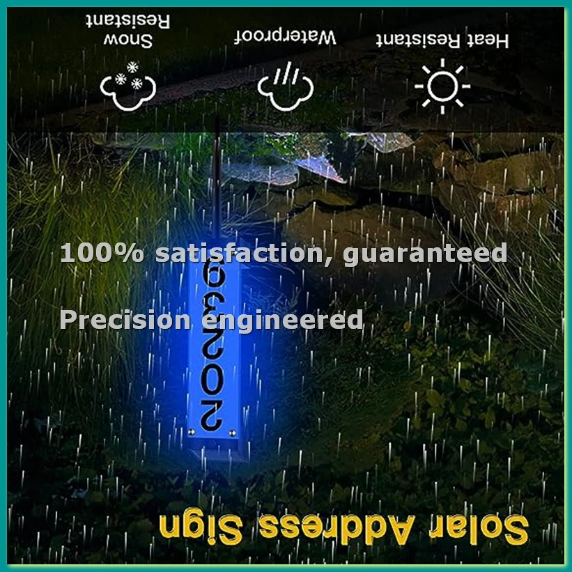 

Уличный солнечный светильник для номера дома, настенный светильник для таблички с адресом, цифровой водонепроницаемый светильник для виллы - ABLA