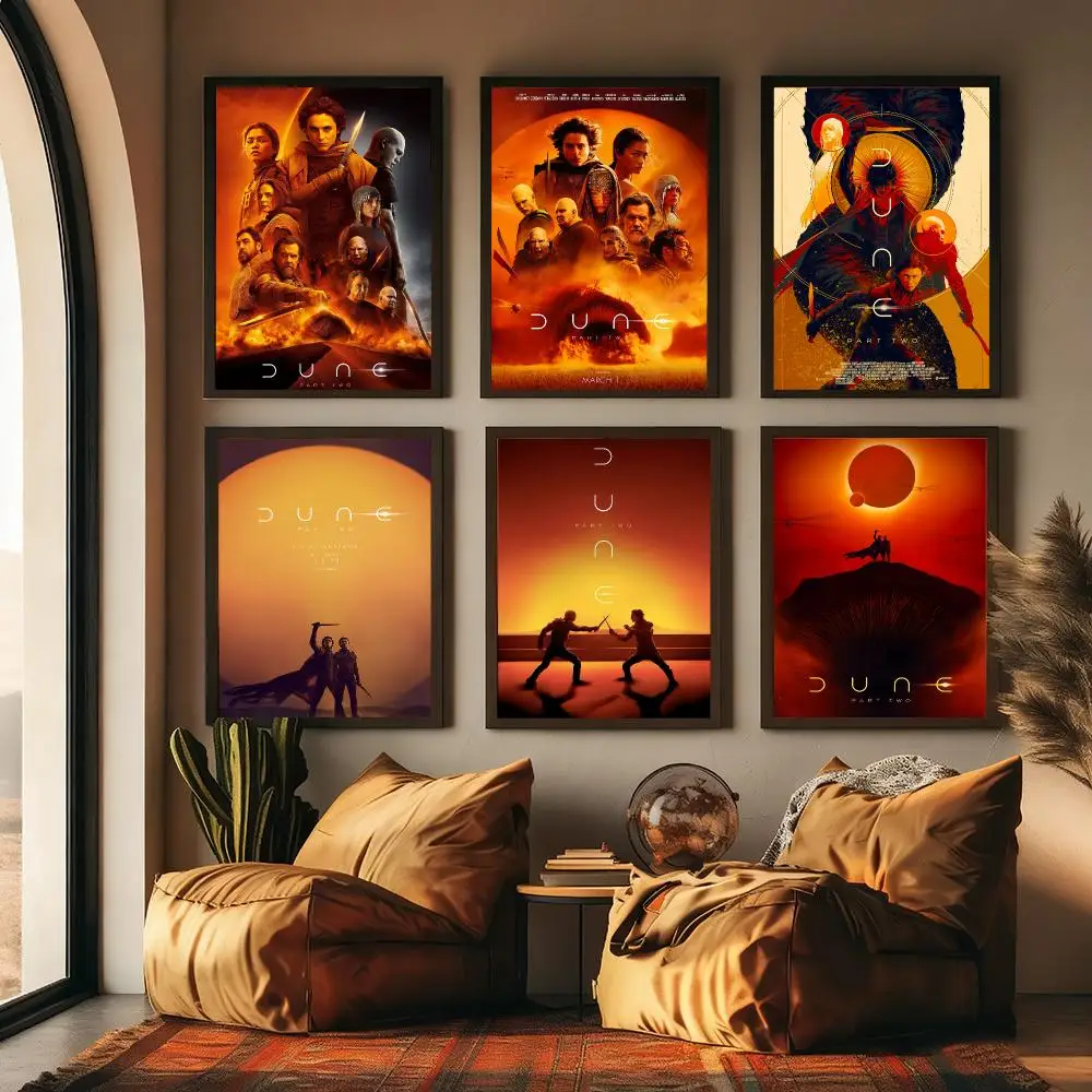 Sci-fi Movie D-Dune Part 2 Painting Calligraphy Canvas Poster Hallway Bedroom Living Room Home bar Decoration interior Wall