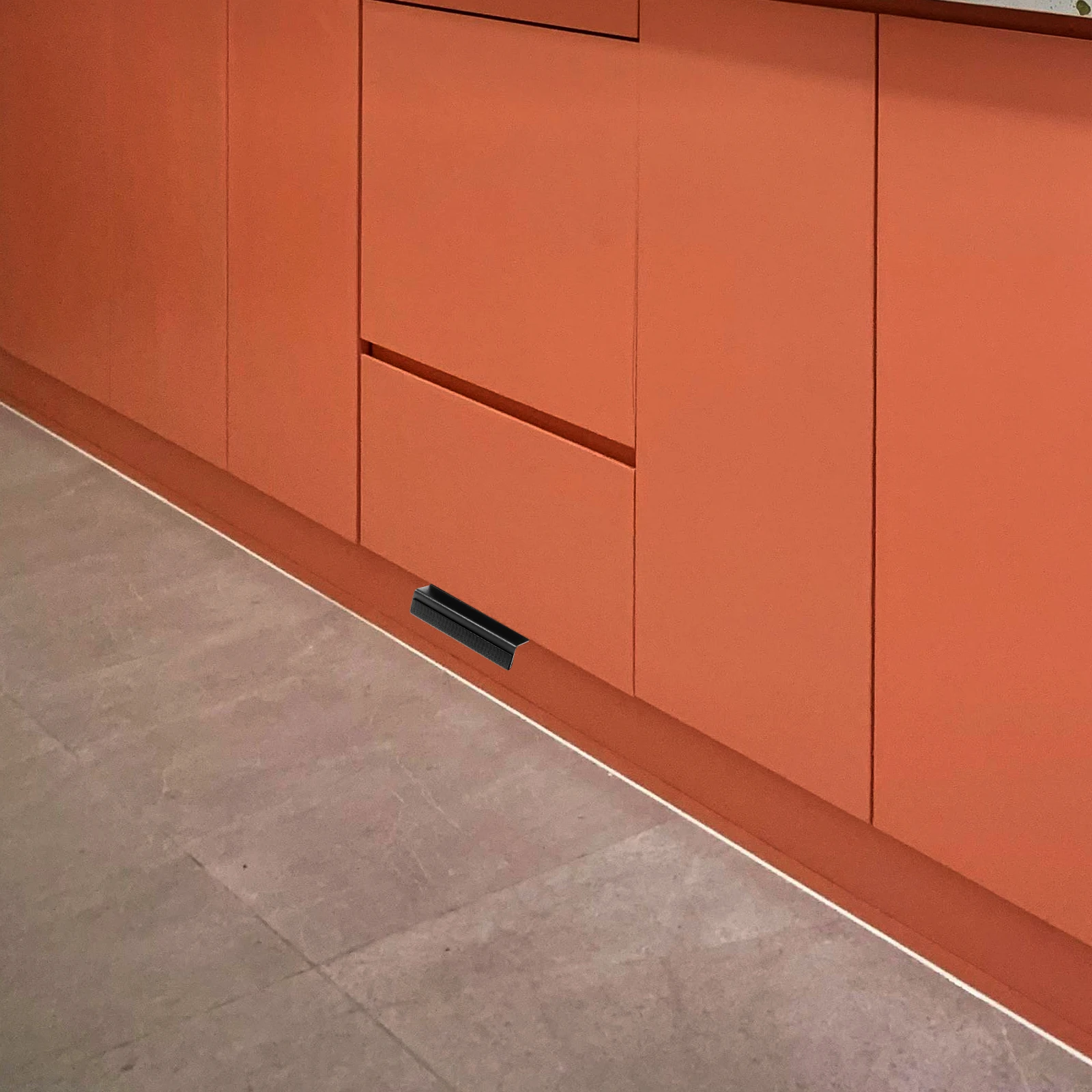 

Stylish Foot Pulls Trash Hands-Free Garbage Drawer Non-Slip Durable Metal Drawer Handles Black Under Cabinet Toe Mechanism Easy