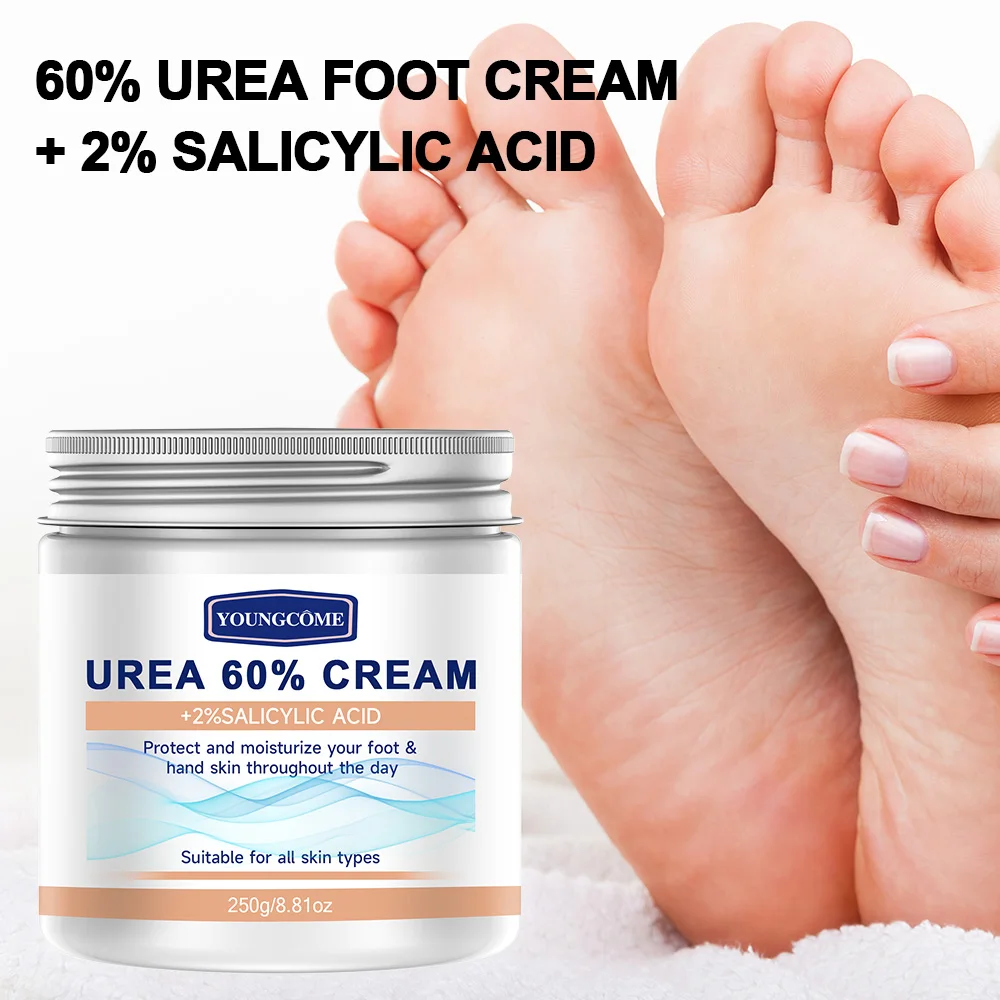 60% urea cream+2% salicylic acid moisturizing foot care cream can moisturize your FOOT,improving dryness and roughness