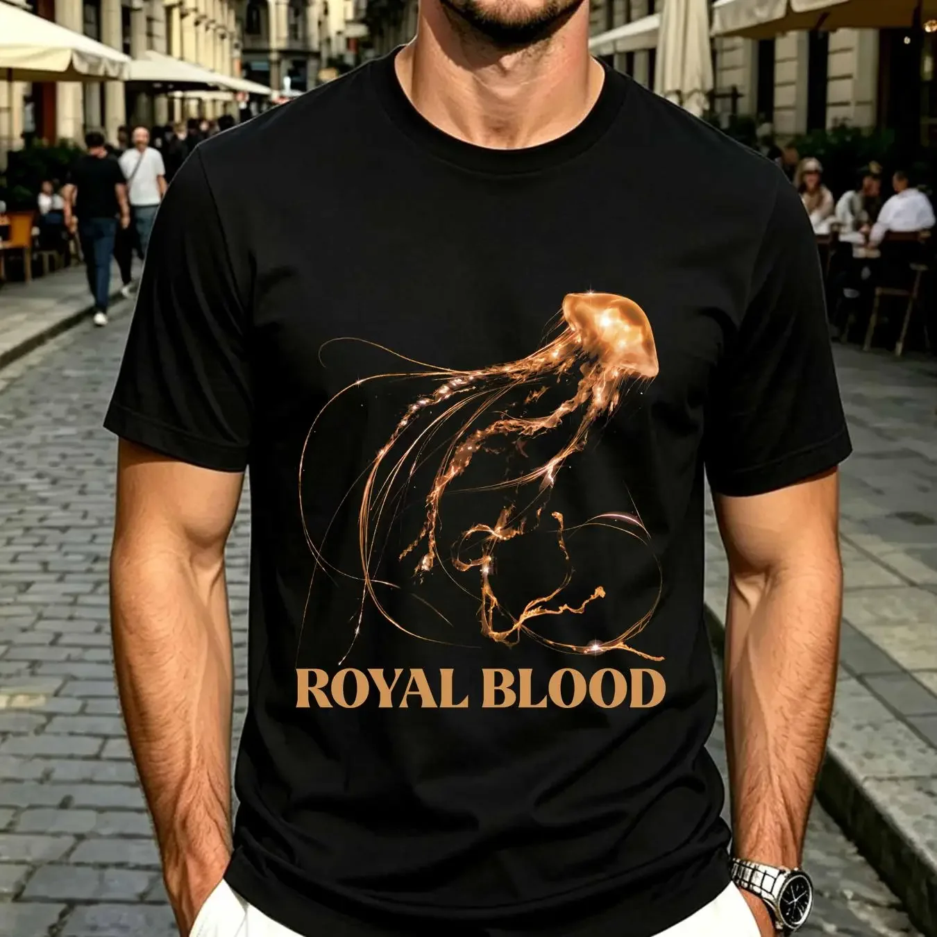 washed T Shirt Royal Blood UK 2023 S M L XL 2XL 3XL long or short sleeves vintage Washed designer clothes Stylish streetwear