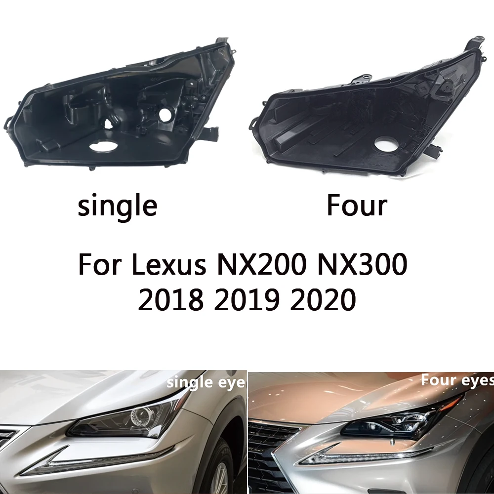

Headlight Base For Lexus NX200 NX300 2018 2019 2020 Headlamp House Car Rear Base Front Auto Headlight Back House