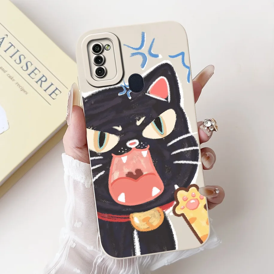 For Samsung Galaxy A11 Case SM-A115F Fashion Flower Square Silicone Soft Back Cover on Samsung A11 M11 GalaxyA11 Funda A 11 Capa image 4