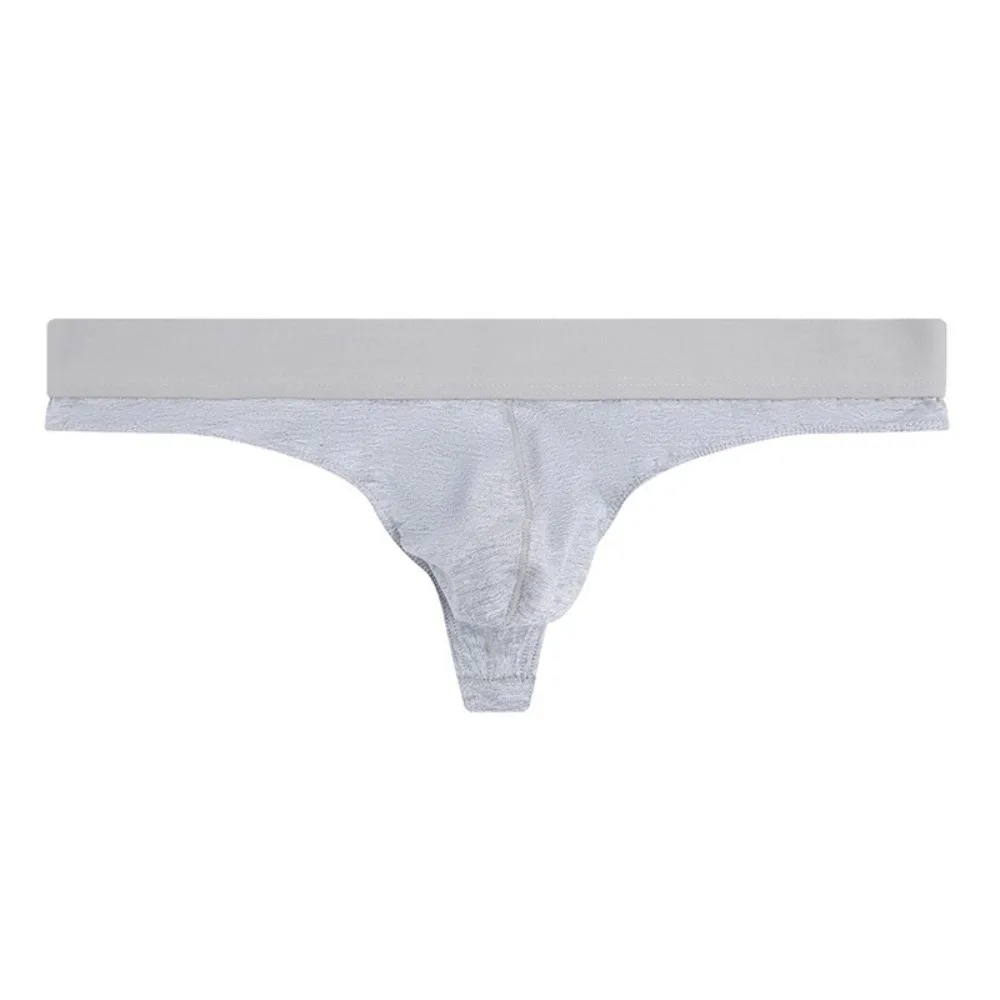 

Comfortable Cotton Men Thin Thongs Low Waist Underpants Men's Panties Underwear T-back Male Briefs Men