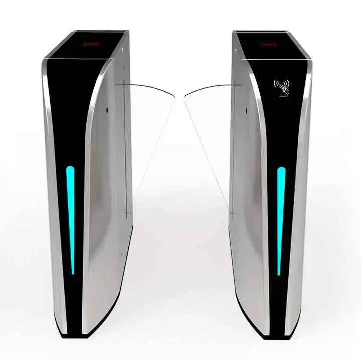 RFID Flap Turnstile System Automatic Waterproof Portable 304 Stainless Steel Gym Access Controls Turnstile Gate Price
