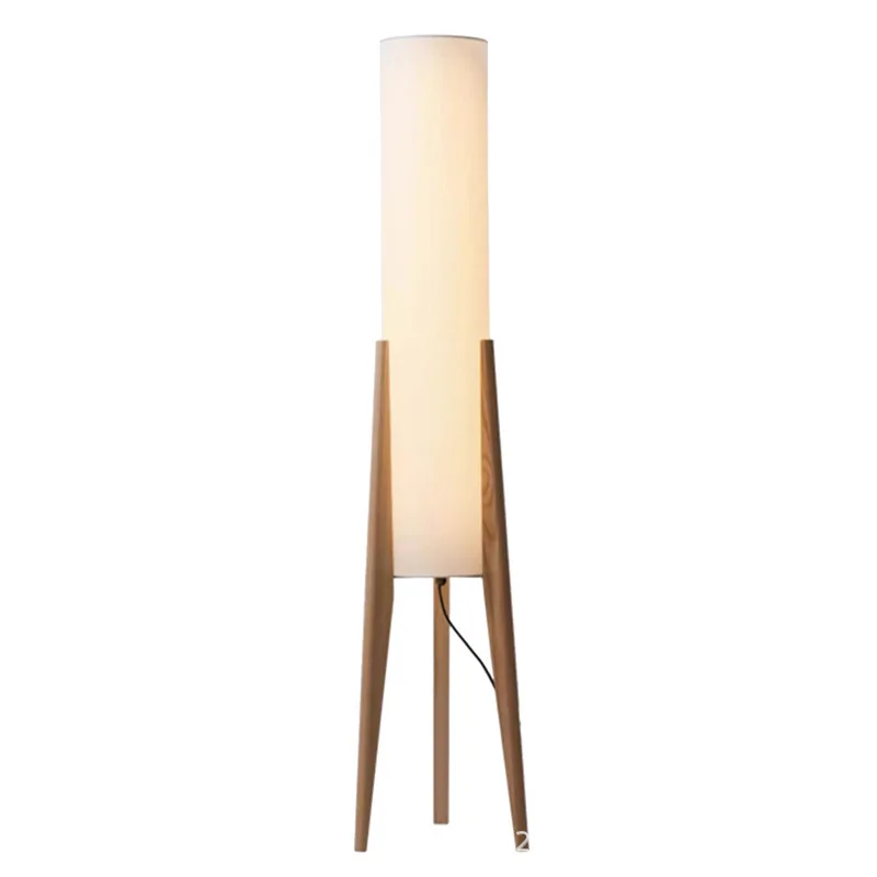 

Floor lamp New Chinese style B & B wabi sandy wind log medieval style bedroom floor lamp Living room sofa floor lamp Coffee