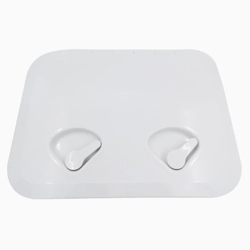 ISURE MARINE White Square Plastic Deck Plate Rotating Handhole Cover Inspection Channel Exit Hatch Cover Yacht Ship Accessories