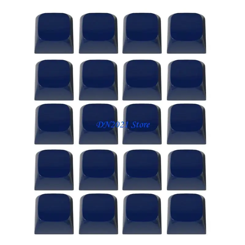 F3KE 20Keys Jade Jelly Keycap XDA Profile 1U Not Engraving Cover for MX Switches