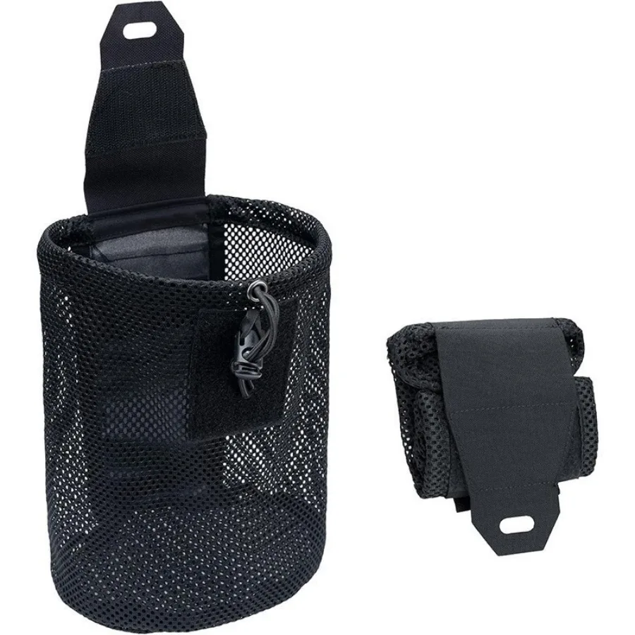 

【New style】- tactical folding foraging net bag sundries storage waist bag MOLLE tactical mesh recycling bag -section