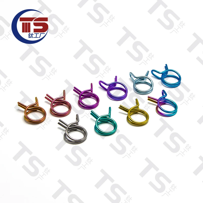 TS  Titanium Alloy Upper Pump Oil Pipe Clamp Brembo Car Ppower House Wind Speed With + Air Filter Waste