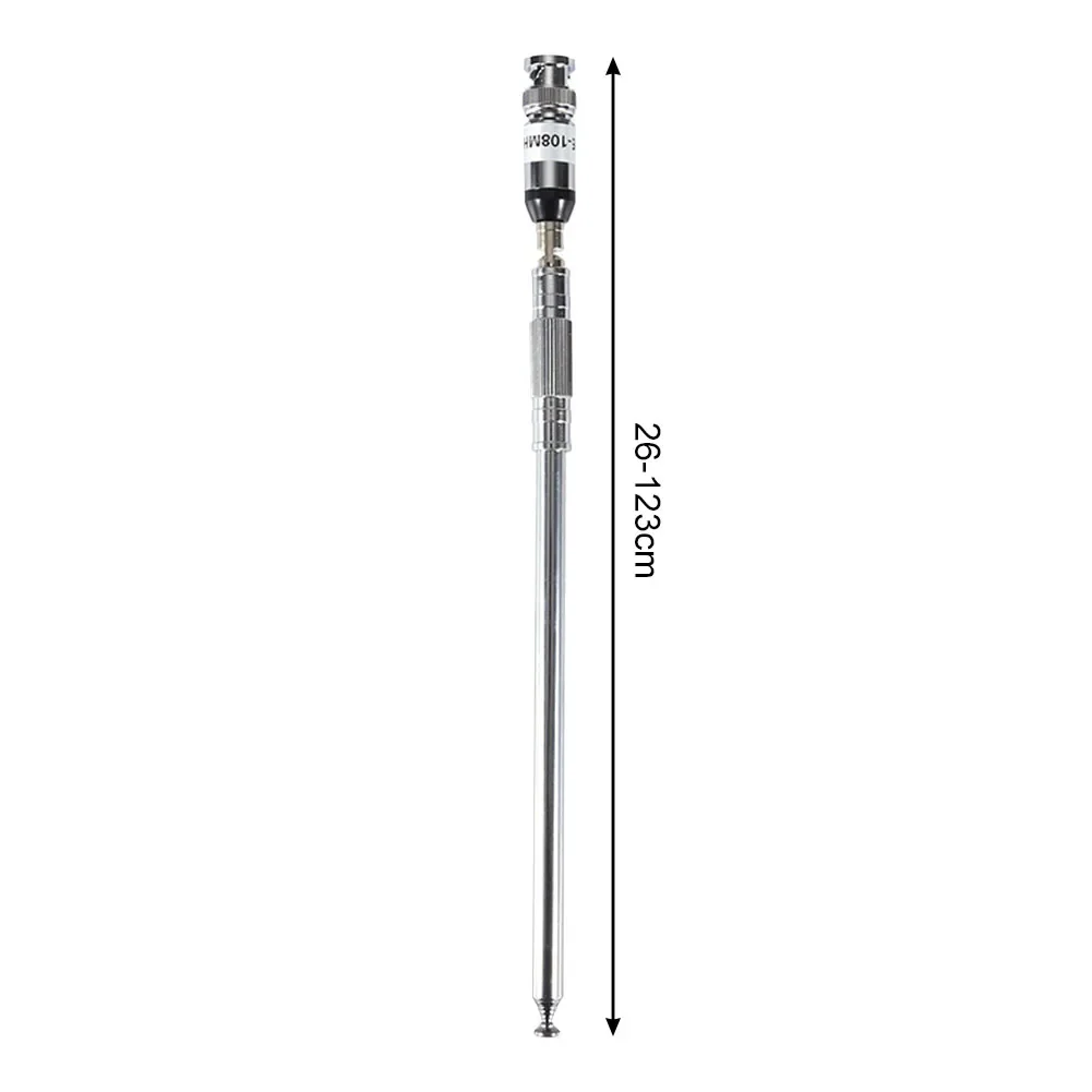 1pc FM Transmitter Antenna BNC Antenna 76-108MHz High Gain Telescopic Antenna Changbai Rod Antenna FM Broadcast Transmitter