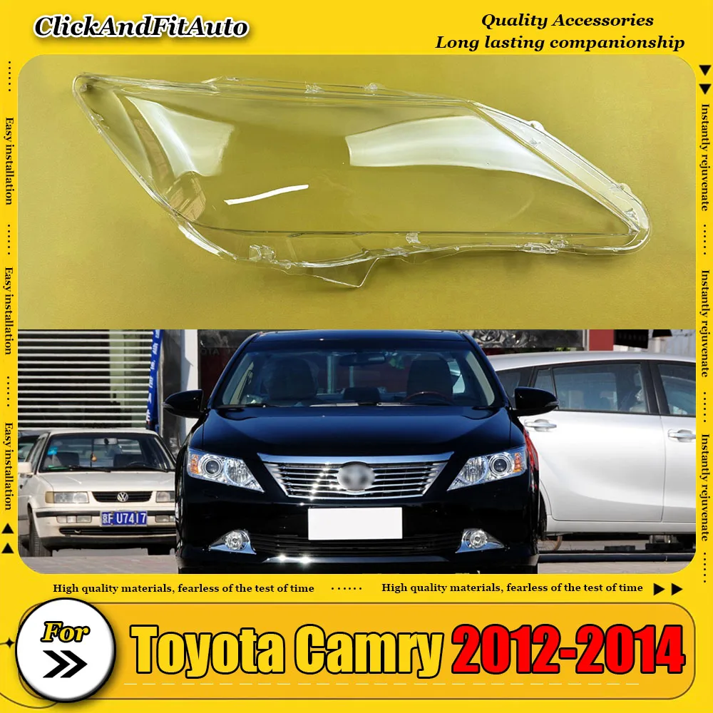 

Для Toyota Camry 2012-2014 крышка фары прозрачный абажур корпус фары линза из плексигласа заменить оригинальный абажур