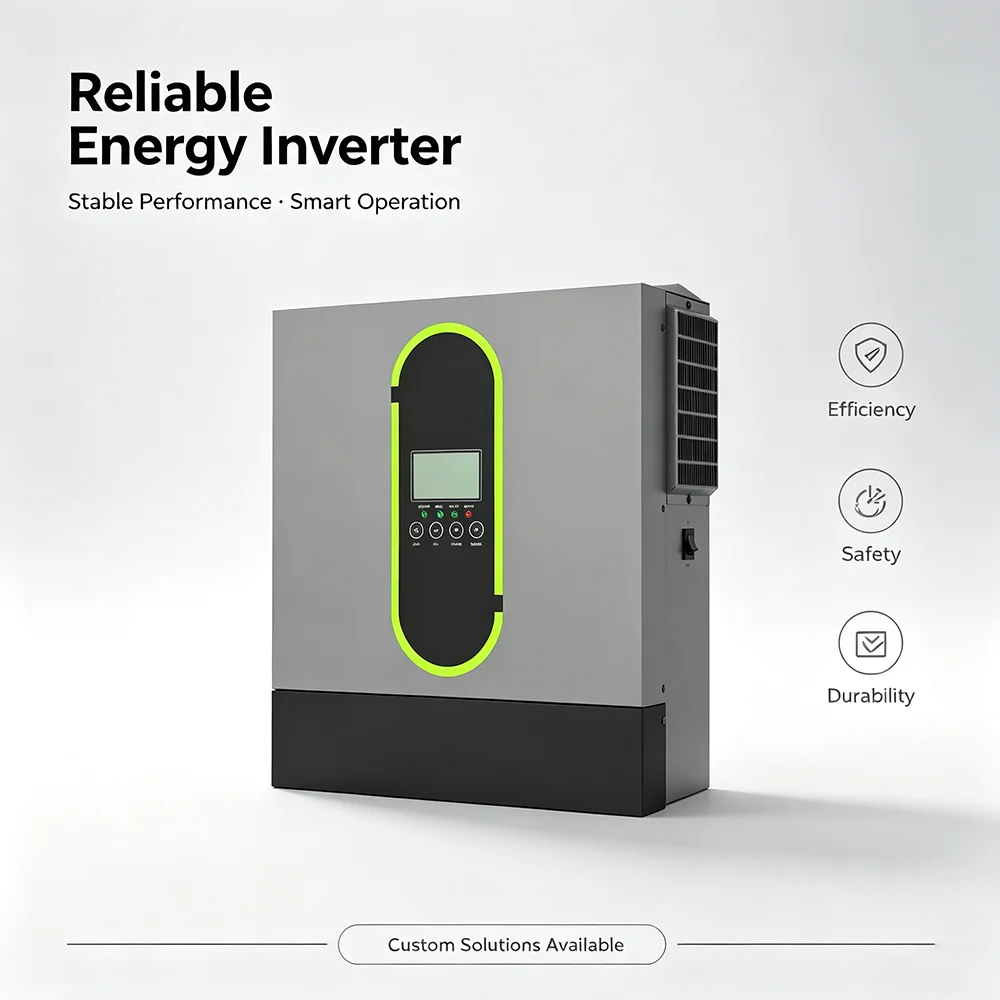 Fonsoul 6200W Hybrid Solar Inverter Pure Sine Wave 48V DC 220V/230V AC Dual Output 94% Efficiency 50/60Hz 120A MPPT Controller