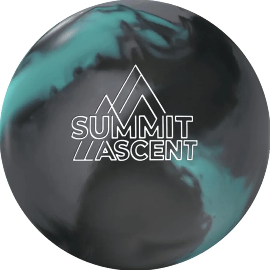 

Storm Summit Ascent Bowling Ball in Aqua/Smoke/Shadow for Advanced Players Seeking Enhanced Grip and Precision on Medium to Hea