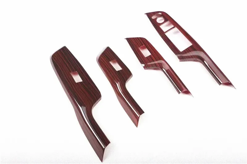 For Honda Civic 9th 2012 2013 2014 Car Door Armrest Window Lift Switch Button Decoration Cover Carbon fiber Stickers Accessories