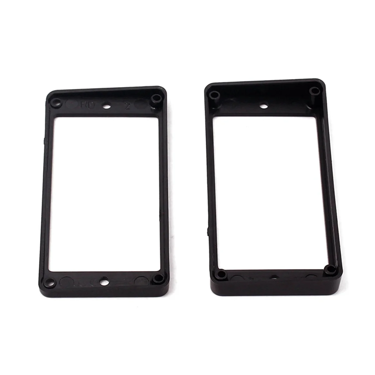 A71P 8 Uds. Anillos de montaje de marco de pastillas Humbucker curvadas negras para guitarra eléctrica