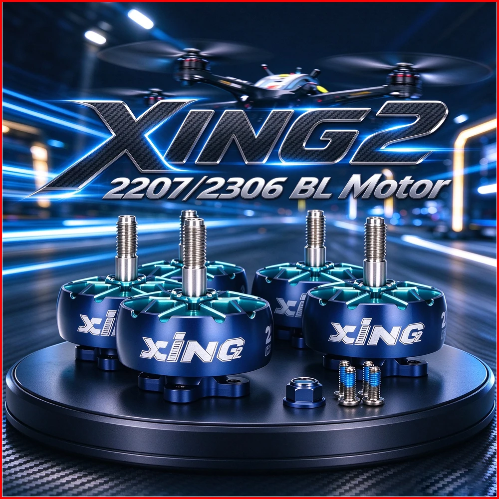 4pcs/lot iFlight XING2 XING V2 2207/2306 CW Thread 5mm Shaft Diameter Brushless Motor